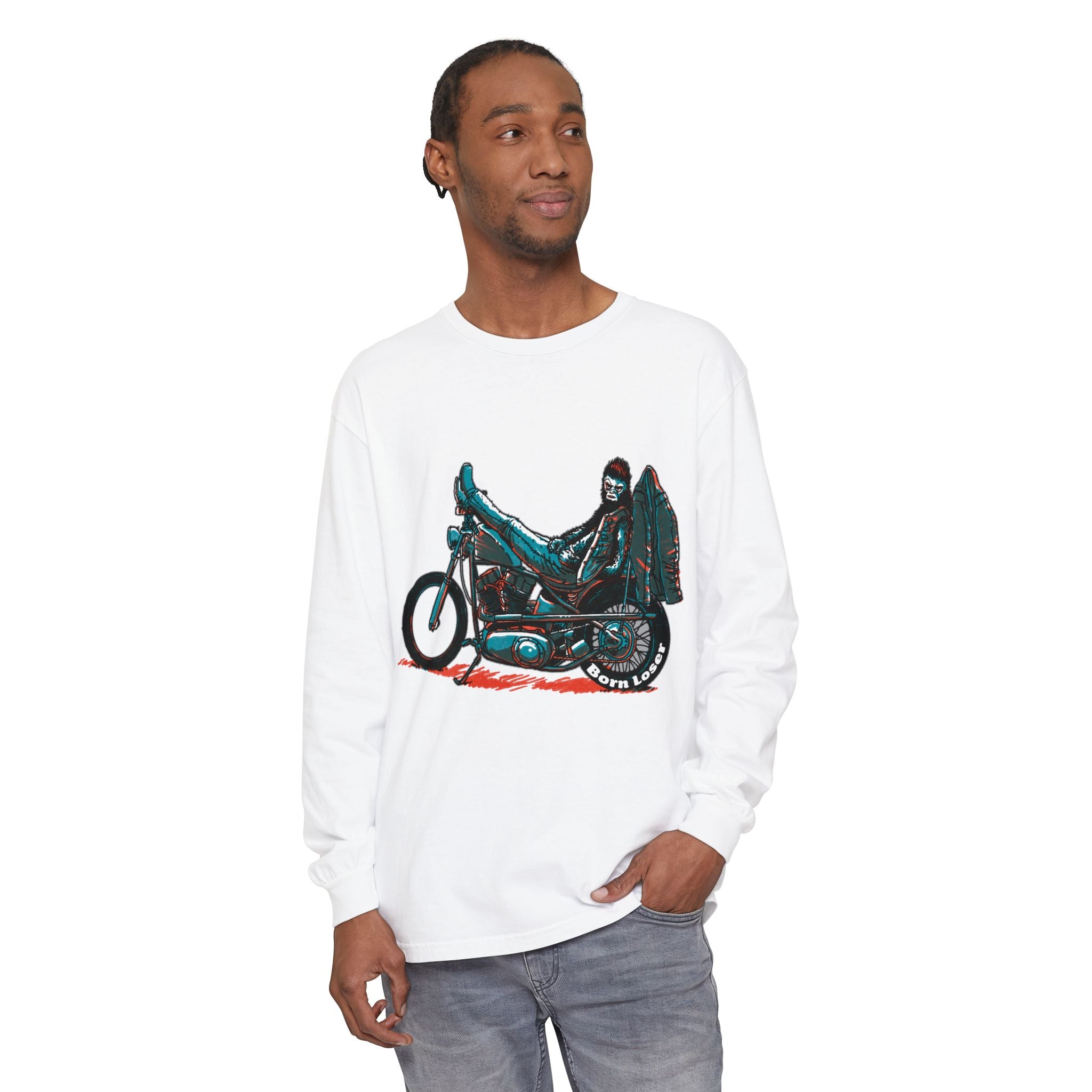 Unisex Garment-dyed Long Sleeve T-Shirt