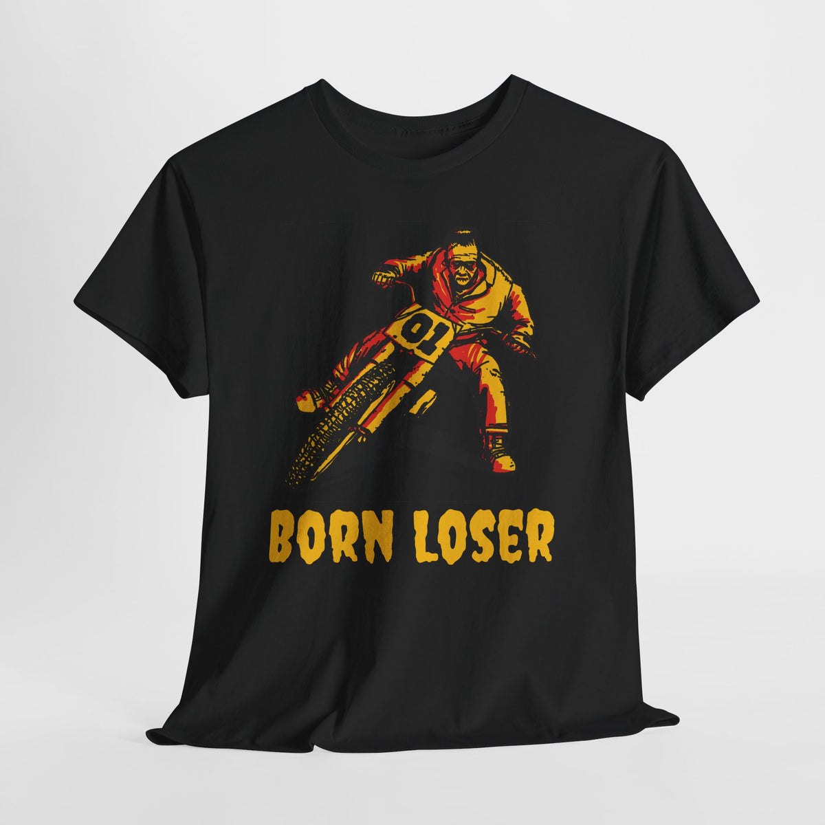 Born Loser Mummy Flat Track tee, front view