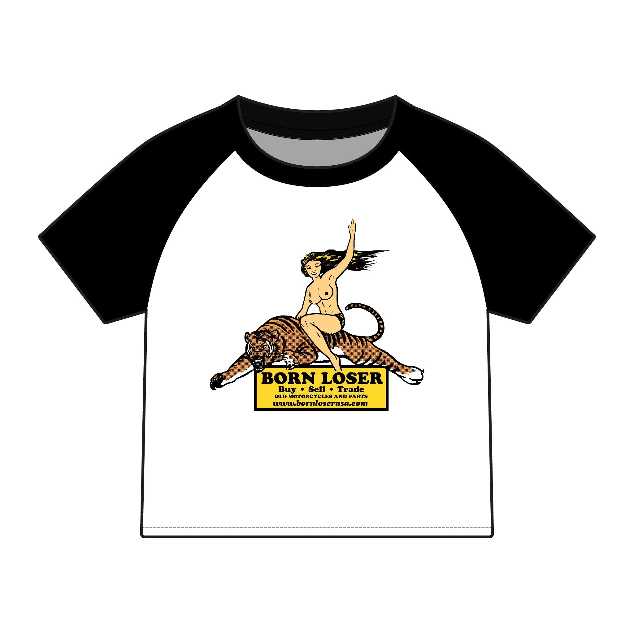 Pinup Tiger Raglan