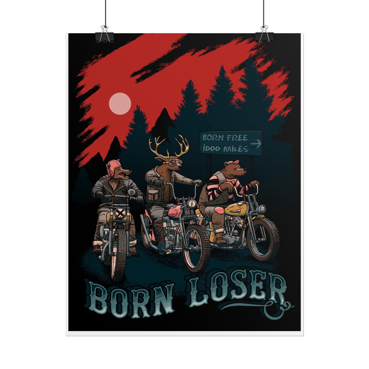 Born Loser Animal Riders Poster product image