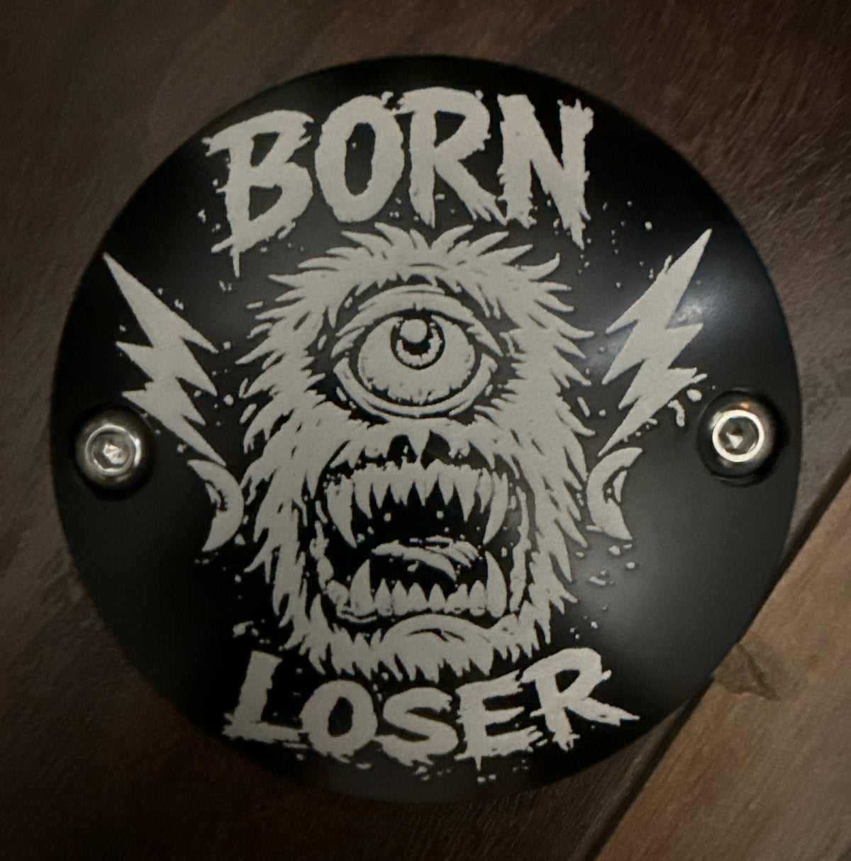 Born Loser motorcycle points cover