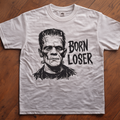 Born Loser Franken Wrench tee, horror-style Frankenstein print