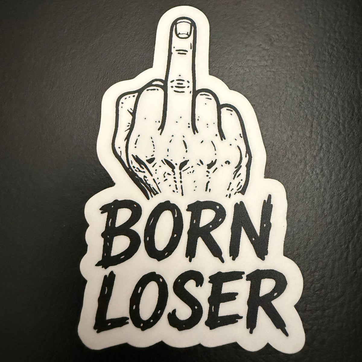 Born Loser Finger Sticker
