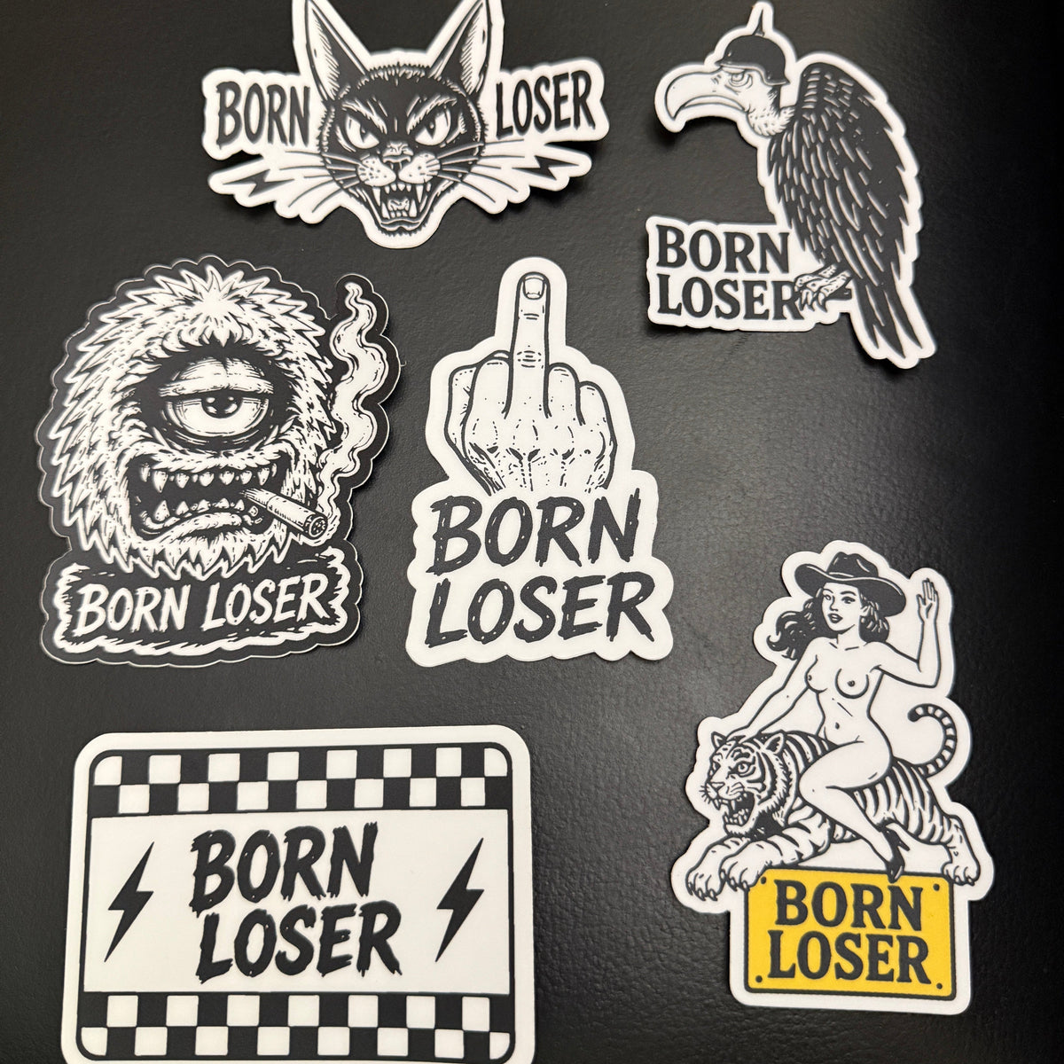 Born Loser six-design sticker pack